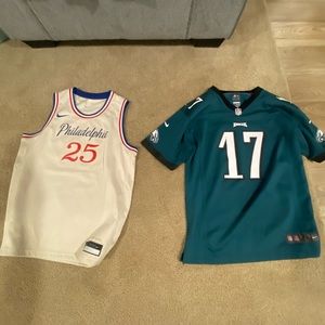 Old Phillies sports jerseys Youth sizes